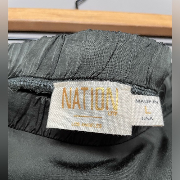 Nation Elegant Olive Green Mabel midi Skirt - Picture 3 of 5